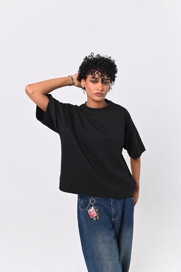 The Perfect Black Boxy Tee