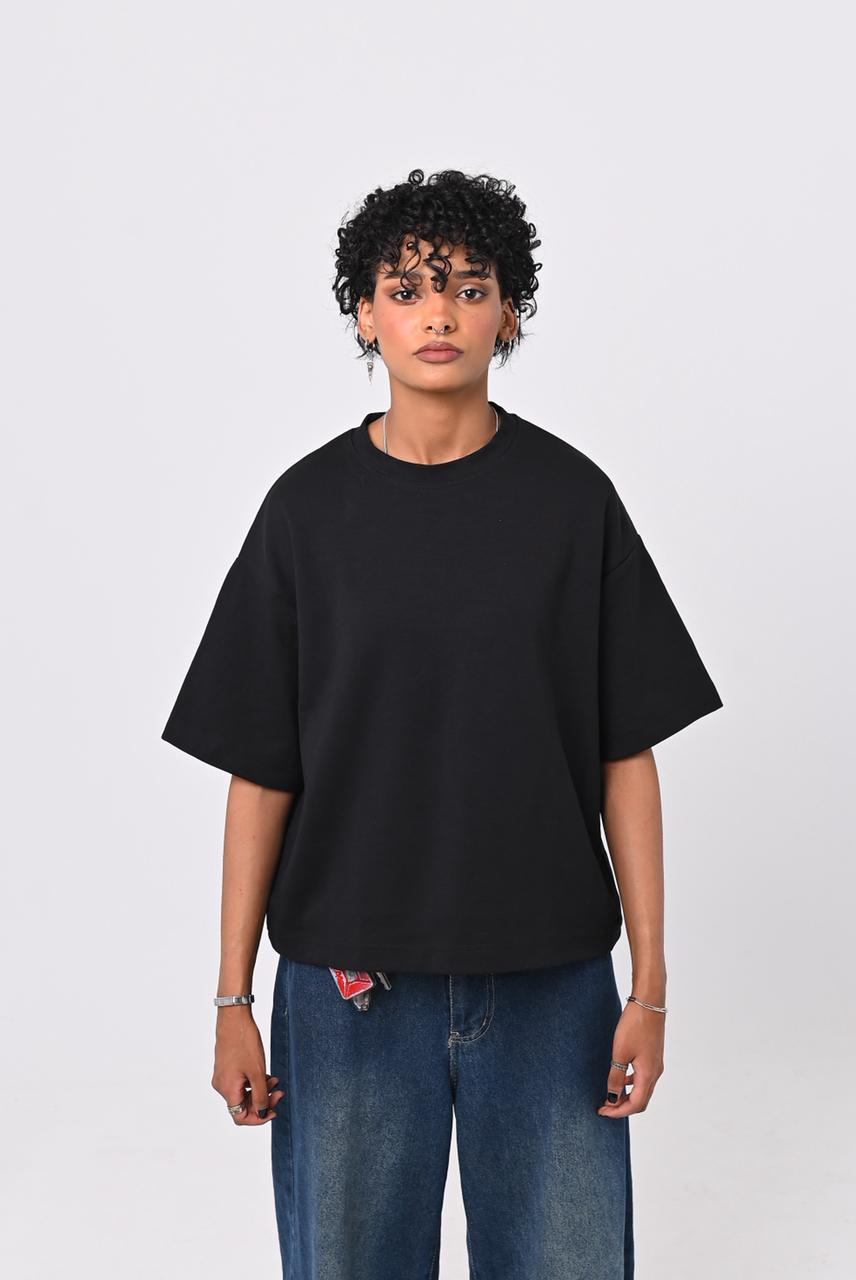 The Perfect Black Boxy Tee