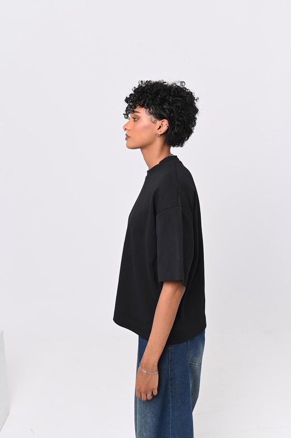 The Perfect Black Boxy Tee
