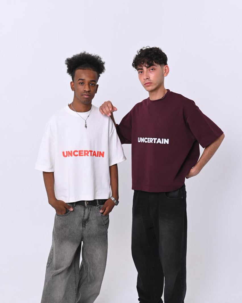 Off-Center| Burgundy Tee