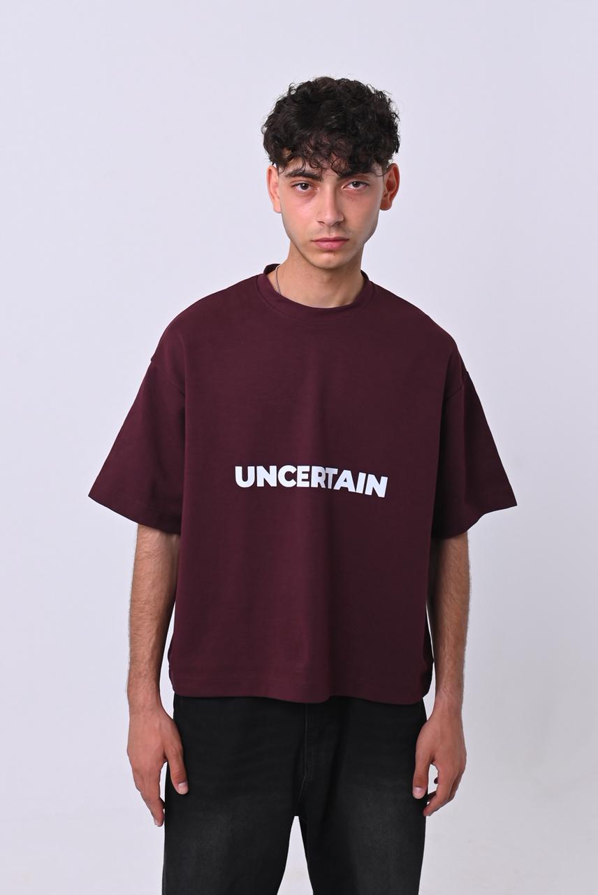 Off-Center| Burgundy Tee